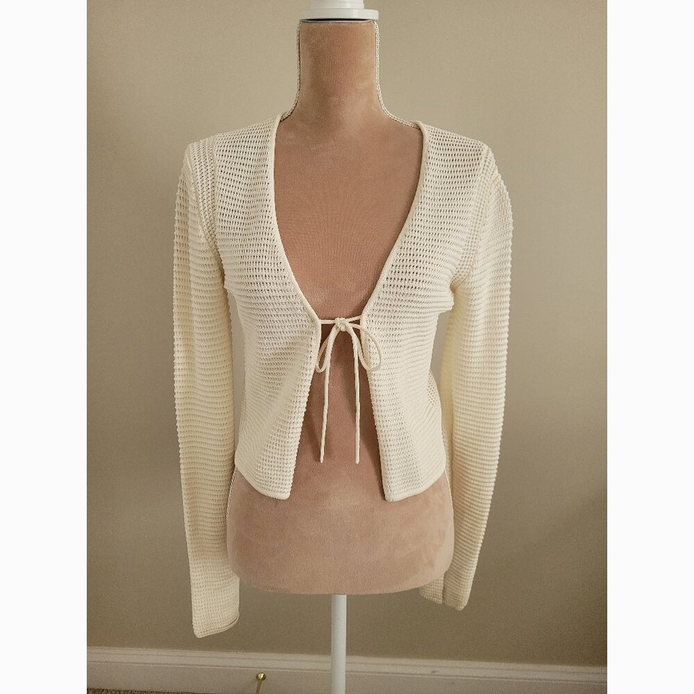 Frame Denim Light Ivory Cardigan